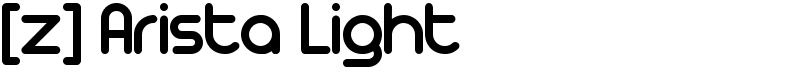 [z] Arista Light Font