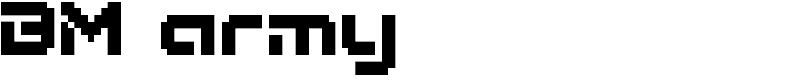 BM army Font