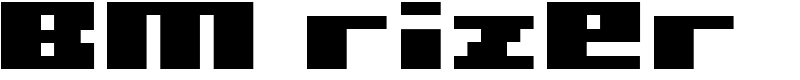 BM rizer Font