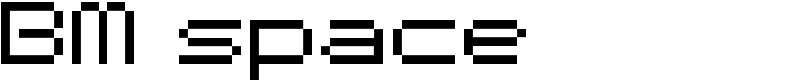 BM space Font