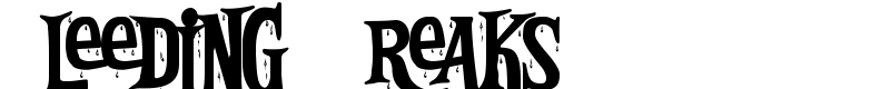 Bleeding Freaks Font