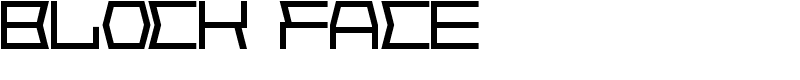 Block Face Font