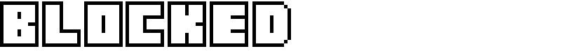 Blocked Font