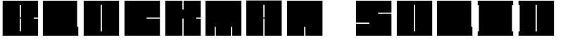 Blockman-solid Font