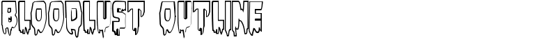 Bloodlust Outline Font