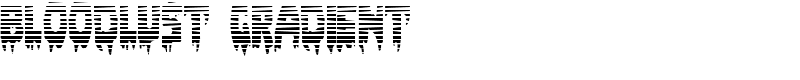 Bloodlust Gradient Font