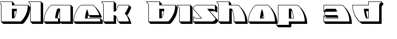 Black Bishop 3D Font
