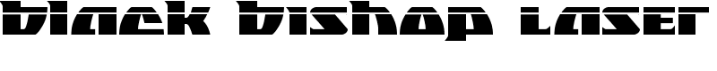 Black Bishop Laser Font