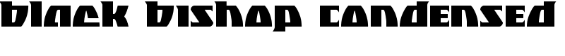 Black Bishop Condensed Font