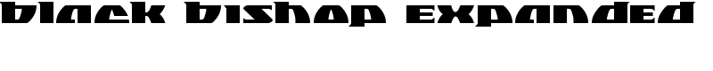 Black Bishop Expanded Font
