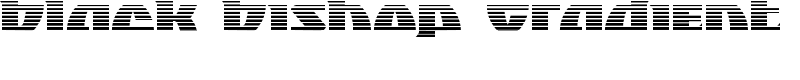 Black Bishop Gradient Font