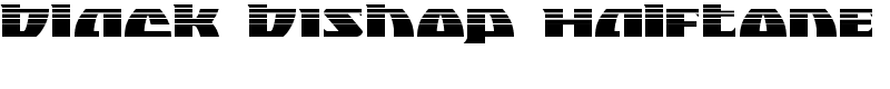 Black Bishop Halftone Font