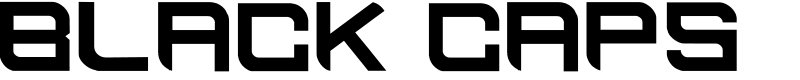 BLACK CAPS Font