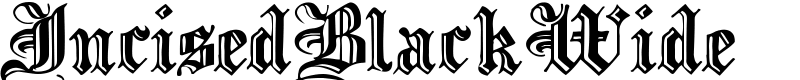 IncisedBlackWide Font