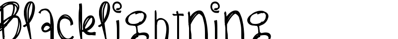 BlackLightning Font