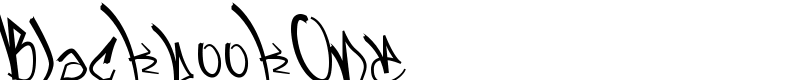 BlackbookOne Font