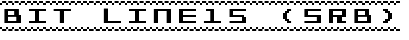 Bit Line15 (sRB) Font