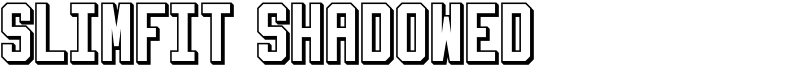 Slimfit Shadowed Font