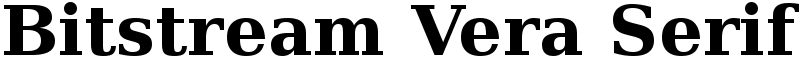Bitstream Vera Serif Font