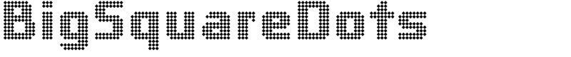 BigSquareDots Font