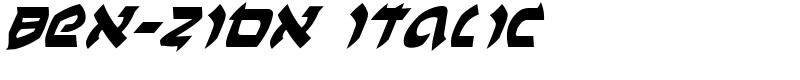 Ben-Zion Italic Font