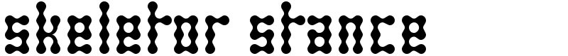 Skeletor Stance Font