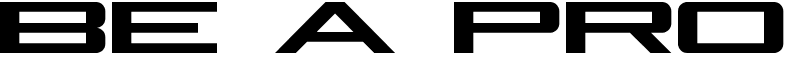Be A Pro Font