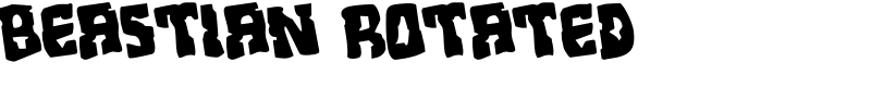 Beastian Rotated Font