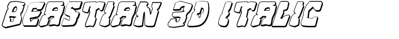 Beastian 3D Italic Font