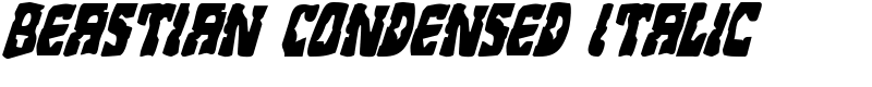 Beastian Condensed Italic Font