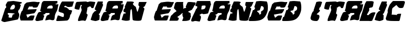 Beastian Expanded Italic Font