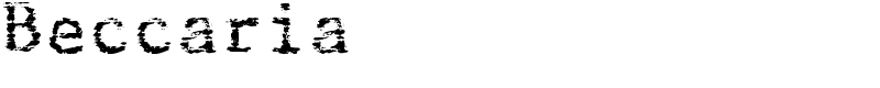 Beccaria Font