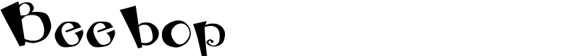 Beebop Font