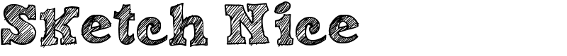 Sketch Nice Font