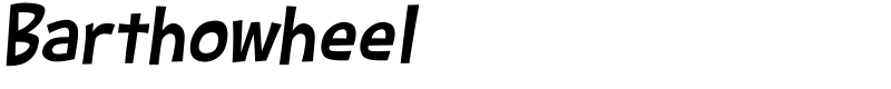 Barthowheel Font