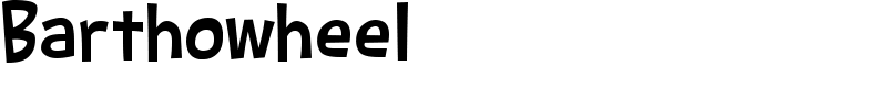 Barthowheel Font