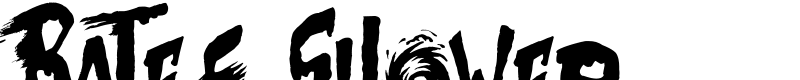 Bates Shower Font