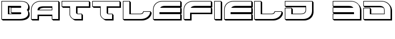 Battlefield 3D Font