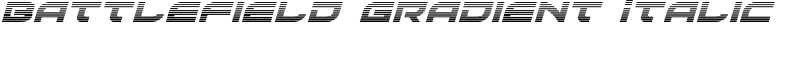 Battlefield Gradient Italic Font