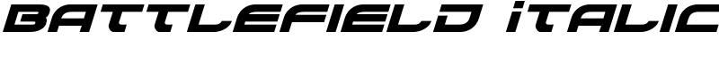 Battlefield Italic Font