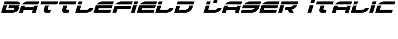 Battlefield Laser Italic Font