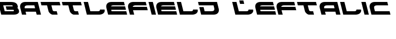 Battlefield Leftalic Font