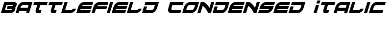 Battlefield Condensed Italic Font