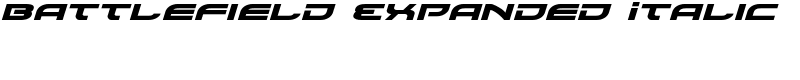Battlefield Expanded Italic Font
