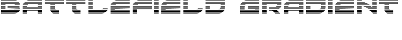 Battlefield Gradient Font