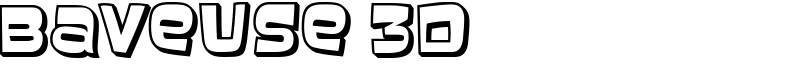 Baveuse 3D Font