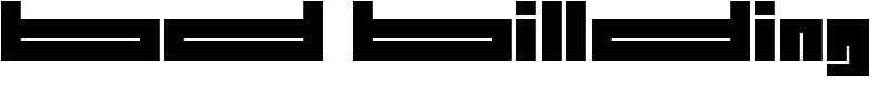 BD BillDing Font