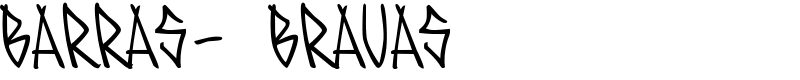 BARRAS- BRAVAS Font