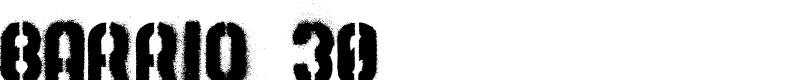 Barrio 30 Font