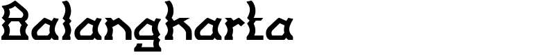 Balangkarta Font